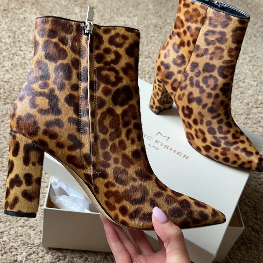 Marc Fisher LTF Ulanily Calf Hair Boot 8.5 - Picture 6 of 8